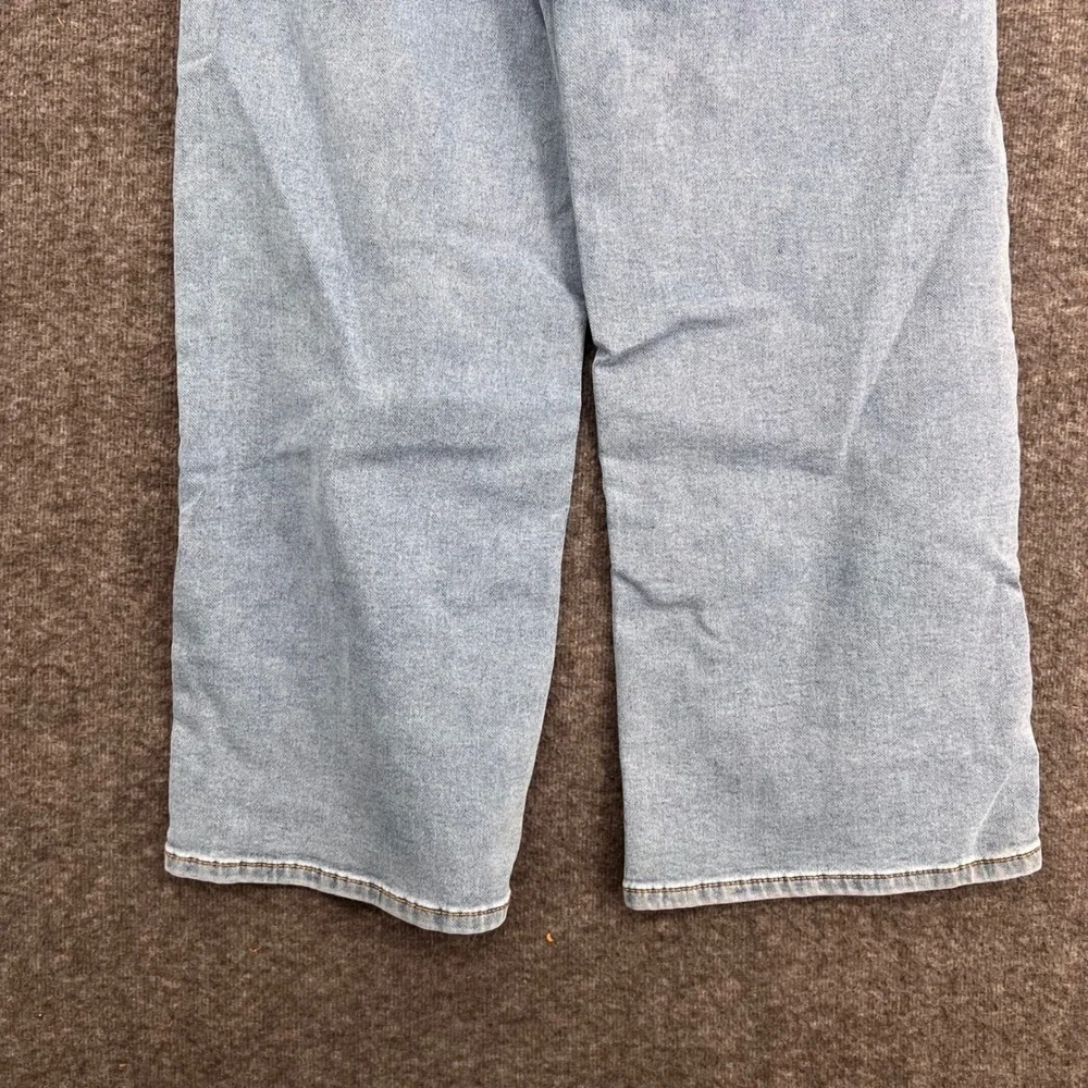 Gap Kids Light Wash Wide-Leg Ankle Sweatpant Jeans Size 12 Cropped Denim
